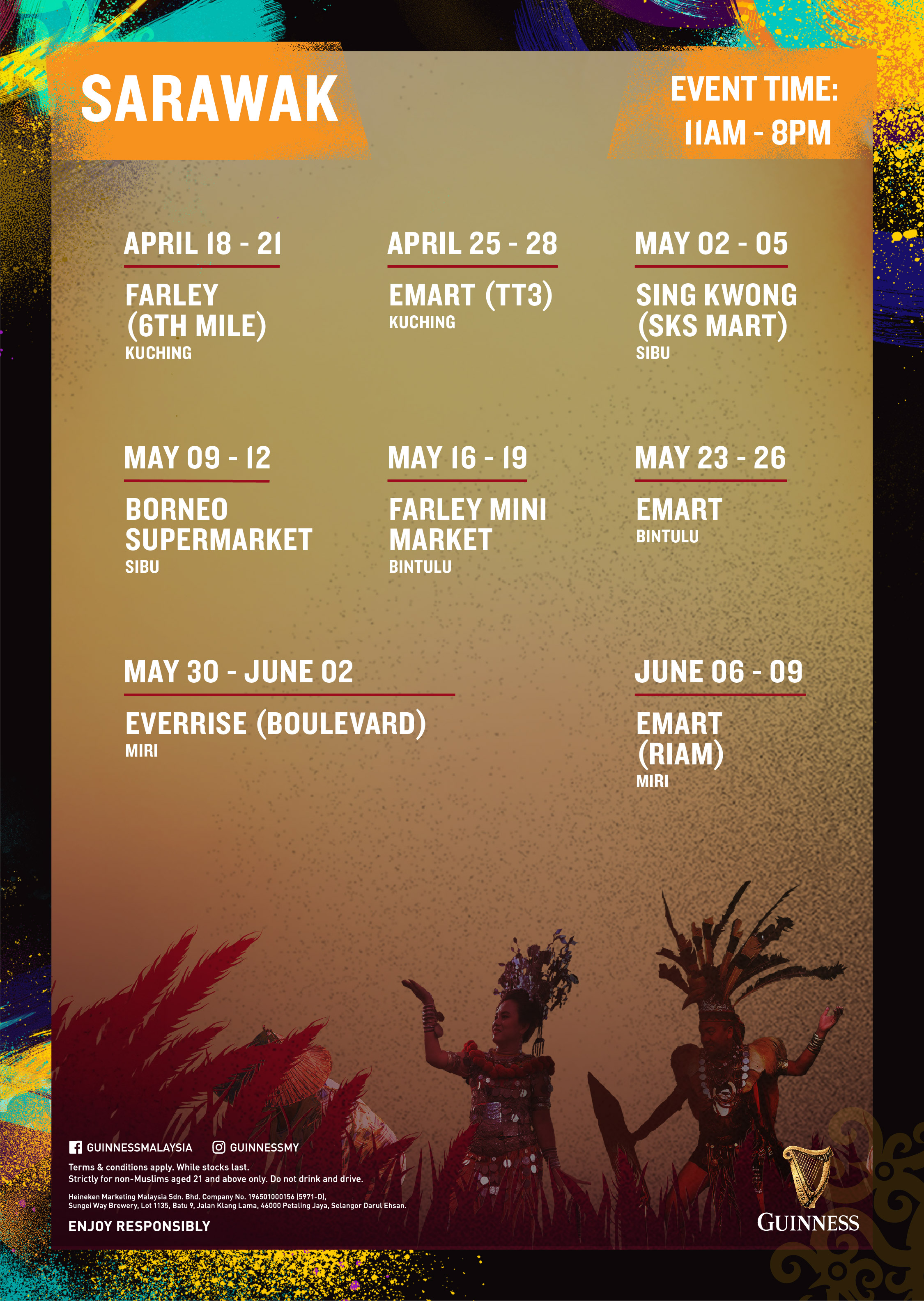 Guinness Harvest Fest 2024 Event Schedule Hypermarket Sarawak